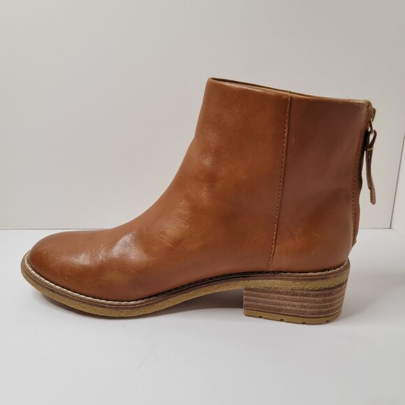 Sperry Maya Belle Leather Ankle Boot Booties Cognac Brown Size 6.5 - Picture 7 of 12